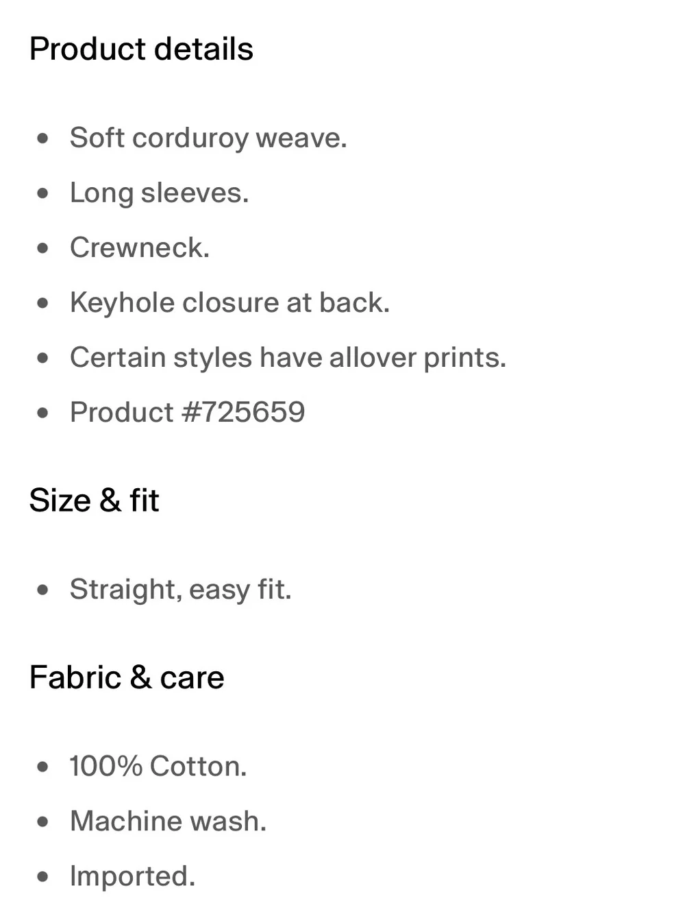 GAP Leopard Print Corduroy Long Sleeve Dress
